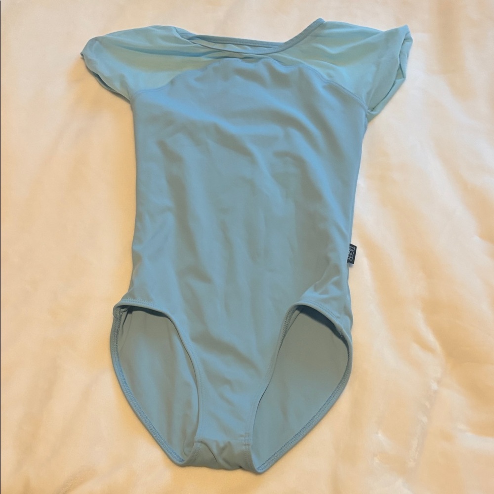 Tiger Friday 
AXS Light Blue Dance Leotard - Short Sleeve